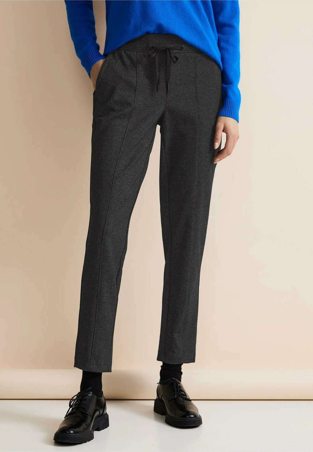 

Спортивные брюки Street One, цвет salt and pepper grey