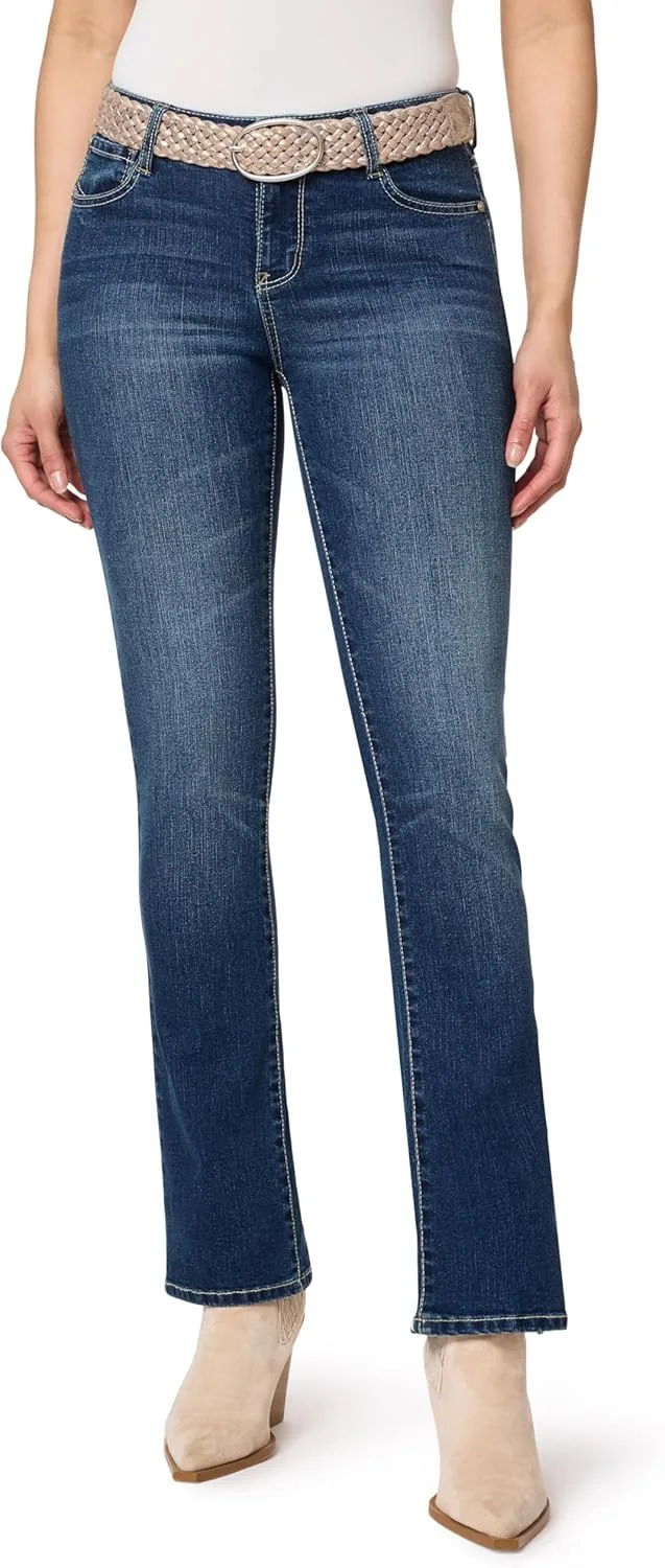 

Джинсы WallFlower Legendary Slim Bootcut Mid-Rise с поясом