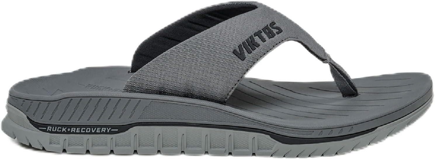 

Мужские сандалии VIKTOS Ruck Recovery XC, Легкие повседневные шлепанцы с термоформируемой подошвой EVA, серый