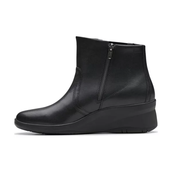 Сандалии Suttyn Rae женские кожаные на платформе Clarks, черный — фото 3