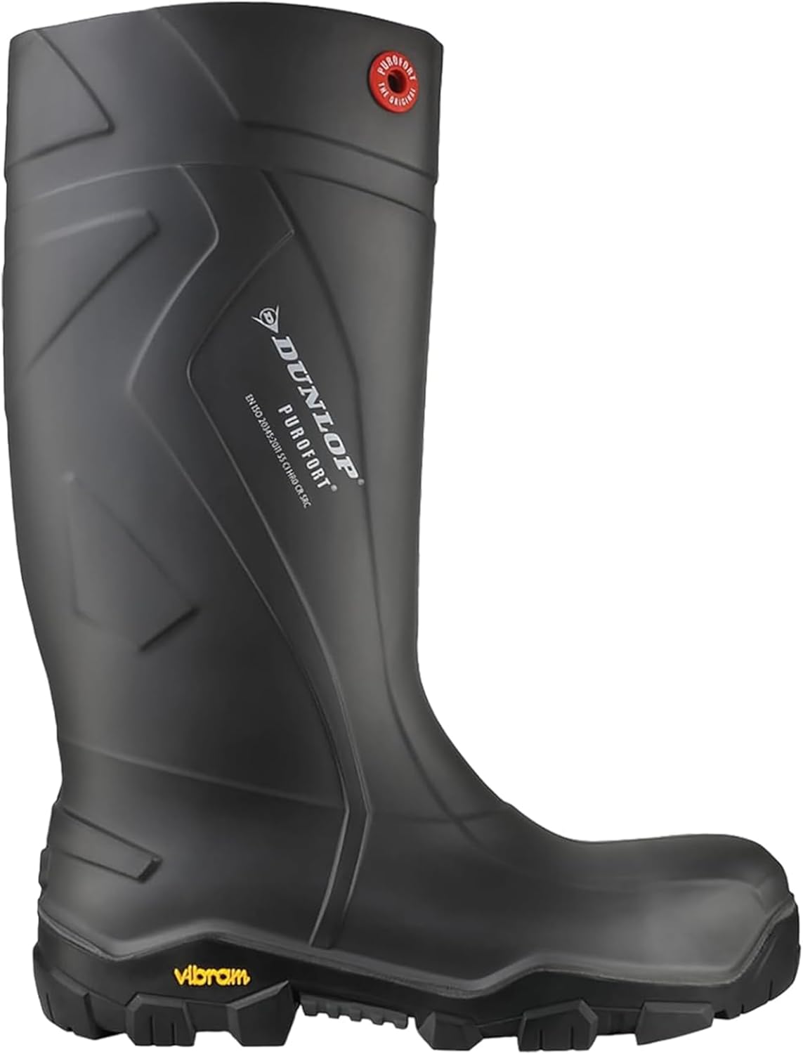 DUNLOP Purofort Полностью защитные - Легкие ботинки для мужчин и женщин - Водонепроницаемые защитные ботинки со стальным носком - Устойчивые к химическим веществам и скольжению с высоким голенищем - Черные - Размер 3-16/35 — фото 4