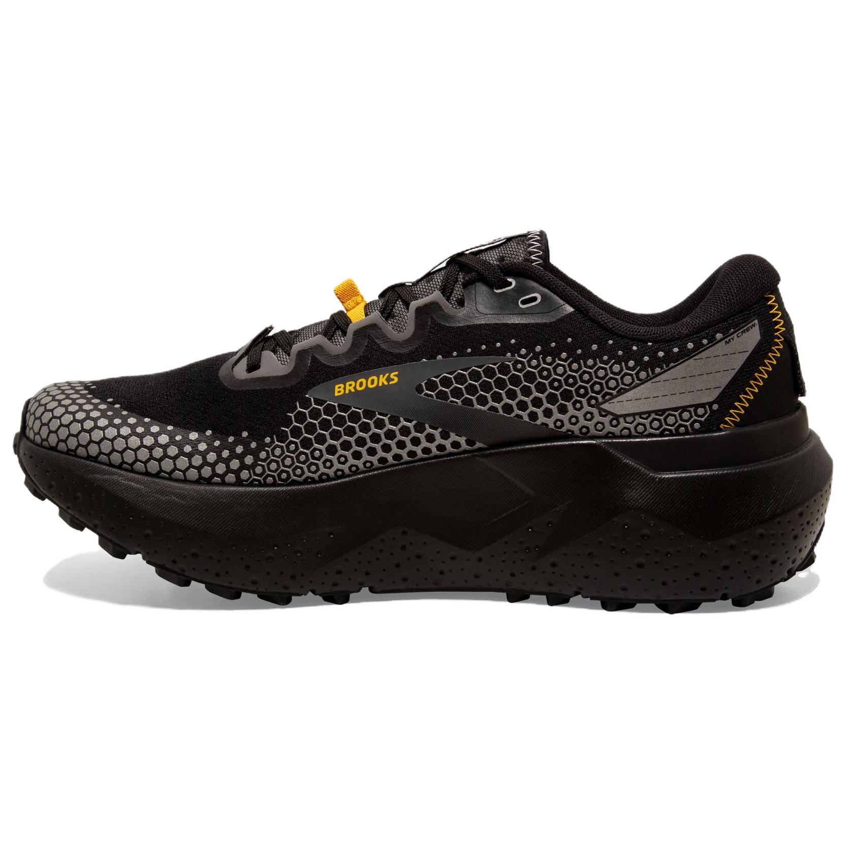 

Brooks Кроссовки Caldera 6 с низким верхом для бега по пересеченной местности, противоскользящие, мужские, черно-желтые