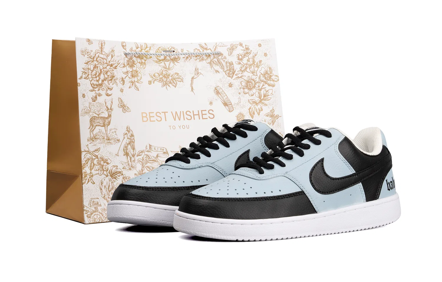 Кроссовки скейтборд Nike Court Vision 1 Low Black Blue
