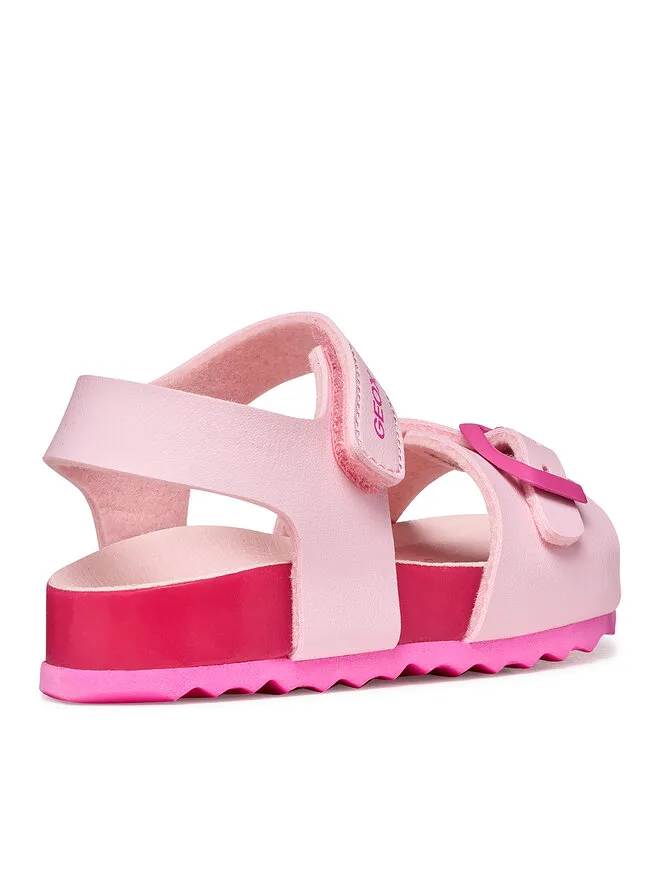Geox Сандалии B Sandal Chalki Girl B652RA 000BC C0808 S розовые — фото 4