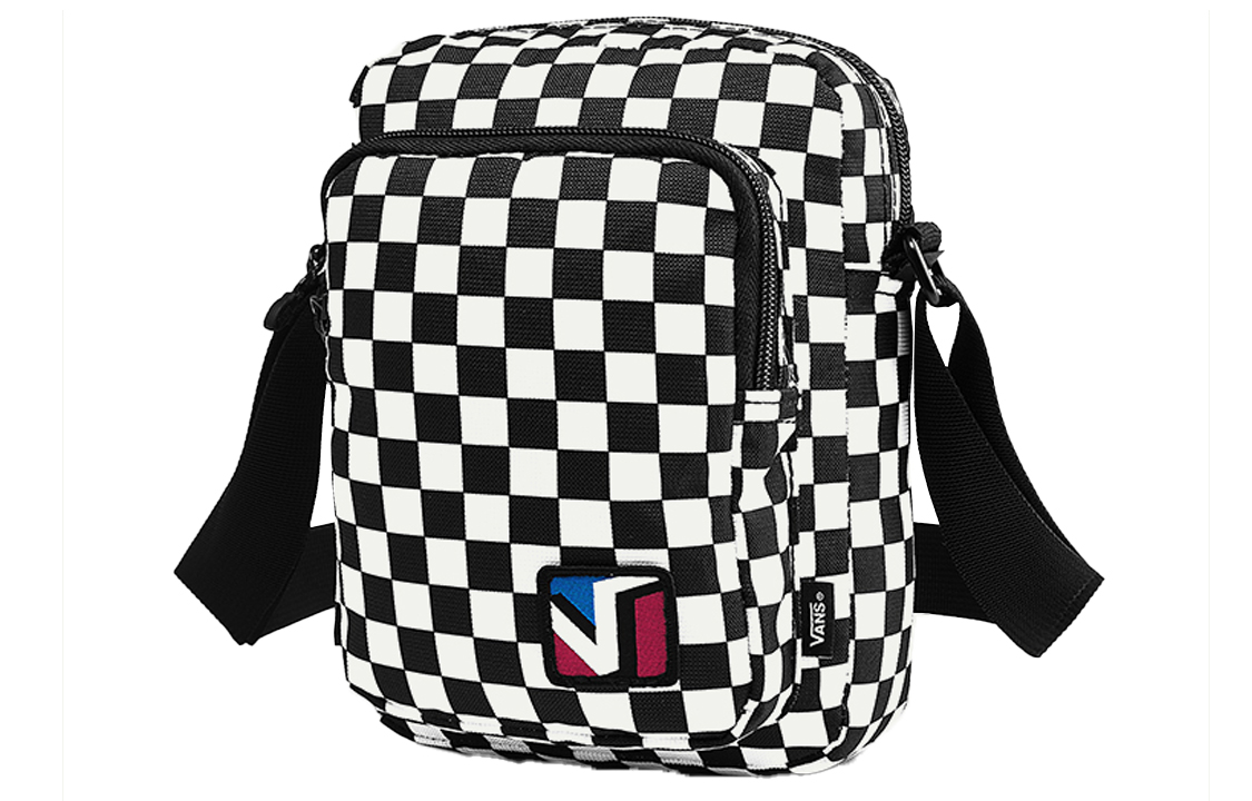 

Vans Сумка через плечо из полиэстера, унисекс, черно-белая, в клетку