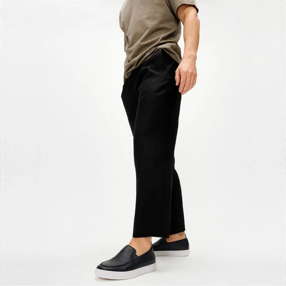 Мужские чёрные лоферы Craft Q из кожи от Fitflop