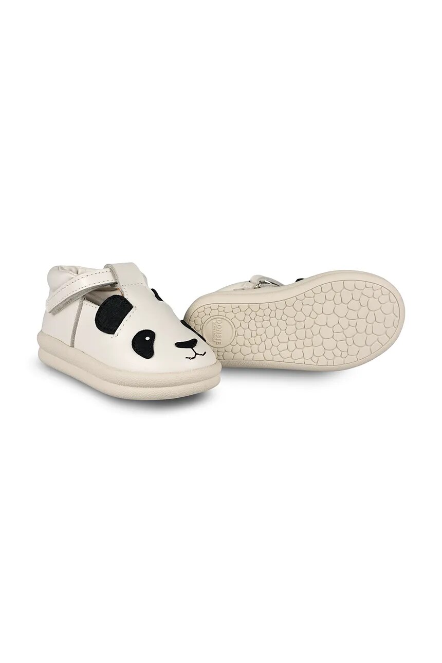 

Детские кожаные получешки Zazo Classic Shoes Panda Donsje, белый