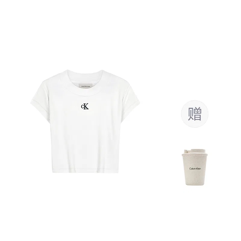 Женская футболка Calvin Klein Crew Neck Moon White