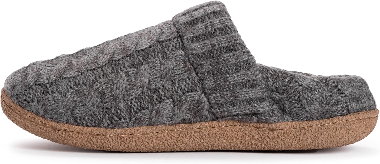Тапочки MUK LUKS для мужчин Muk Luks Men's Marcel, темно-серый — фото 4