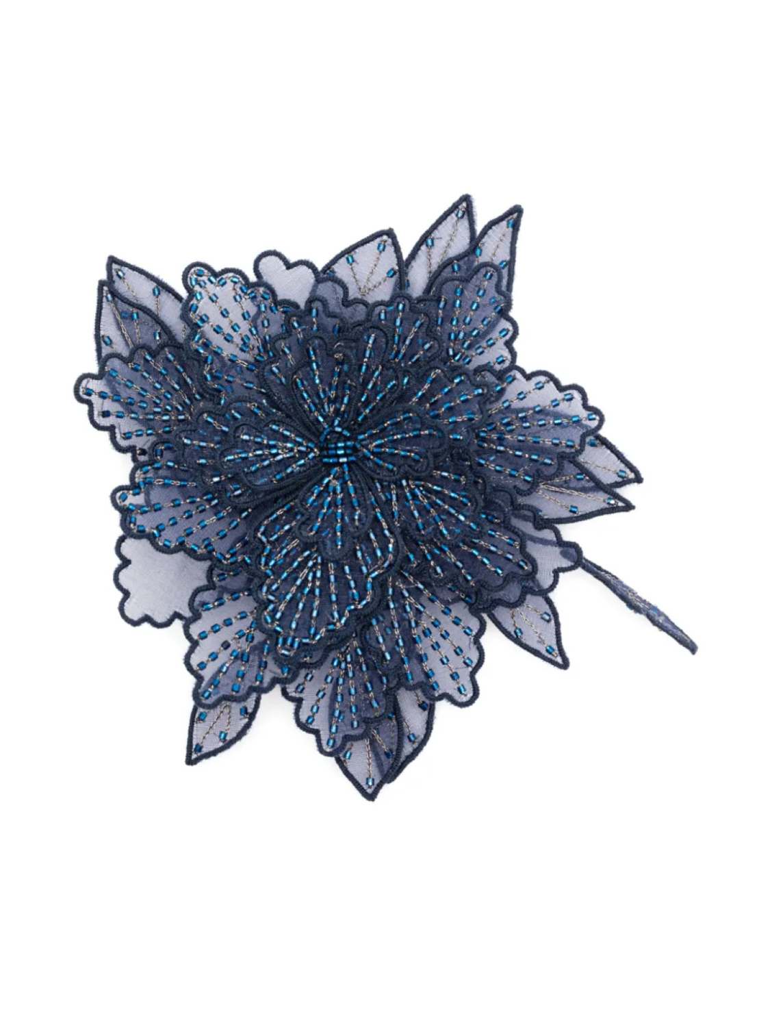 

Цветочная брошь Alberta Ferretti, синий