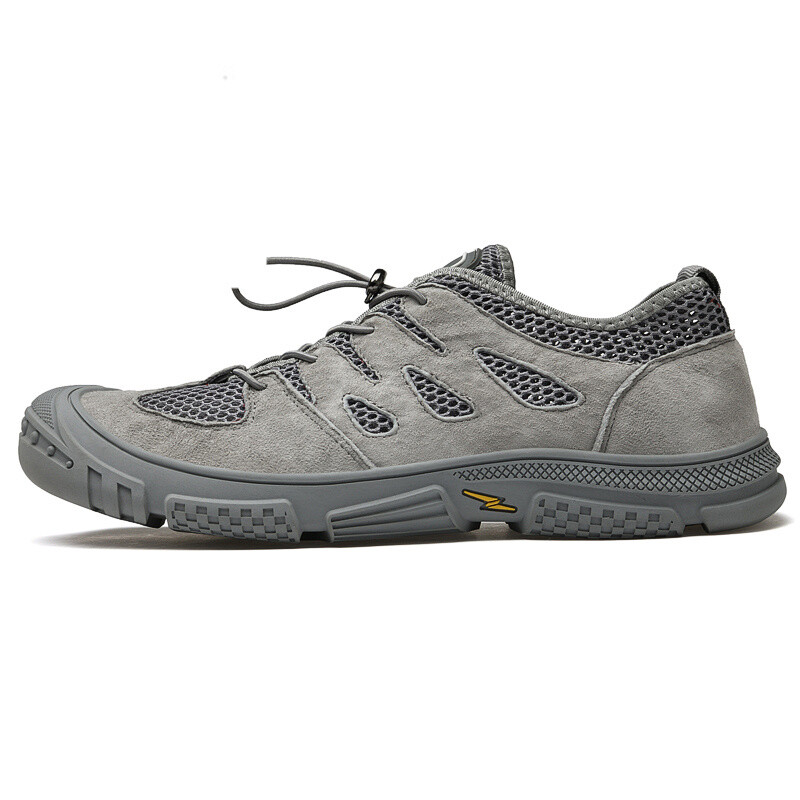 

Кроссовки мужские треккинговые Hiking / Trekking Shoes Men Low-Top Laorentou, серый