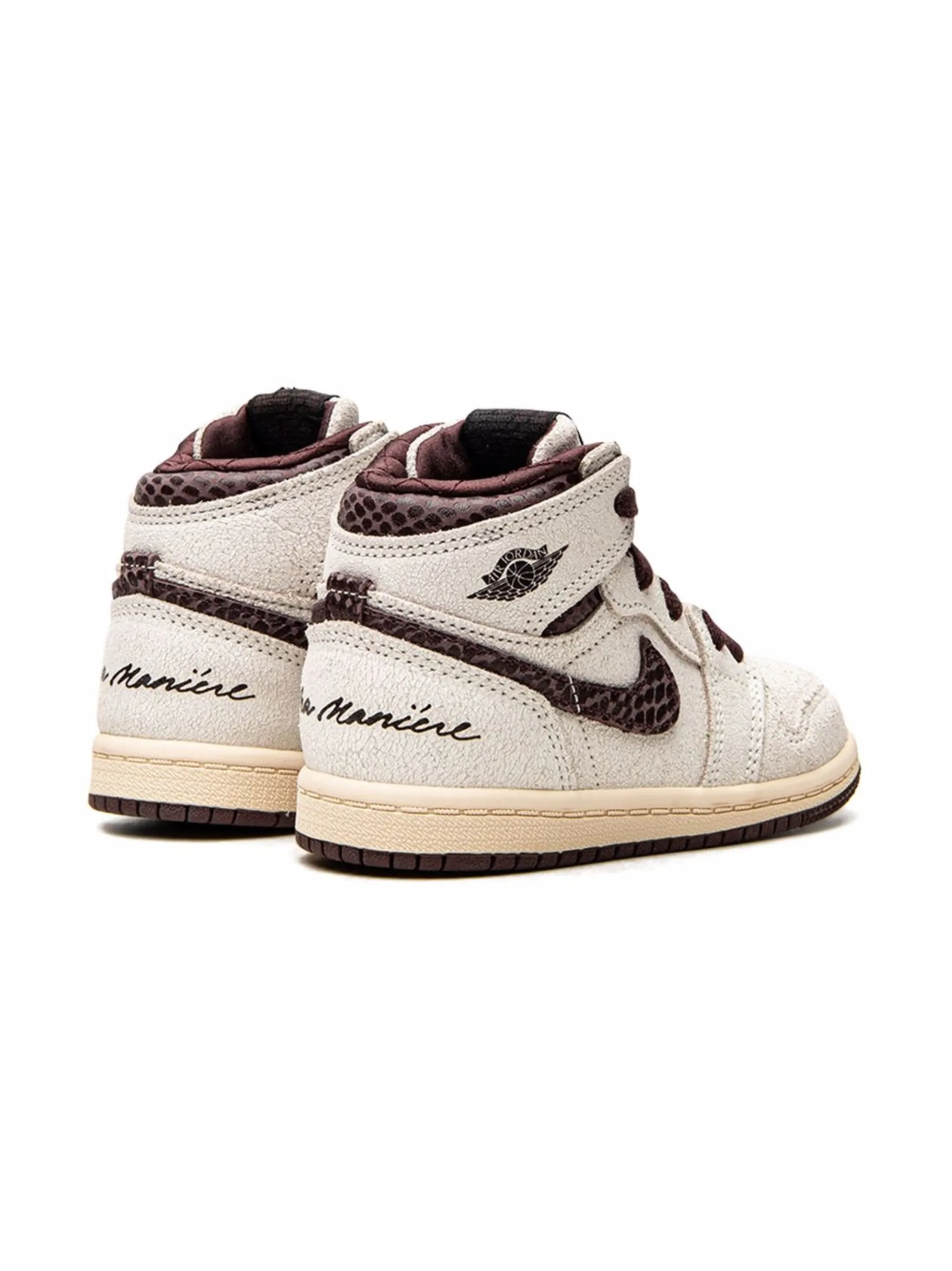 Кроссовки Jordan 1 Retro High OG SP из коллаборации с A Ma Maniere Jordan Kids, нейтральный — фото 4
