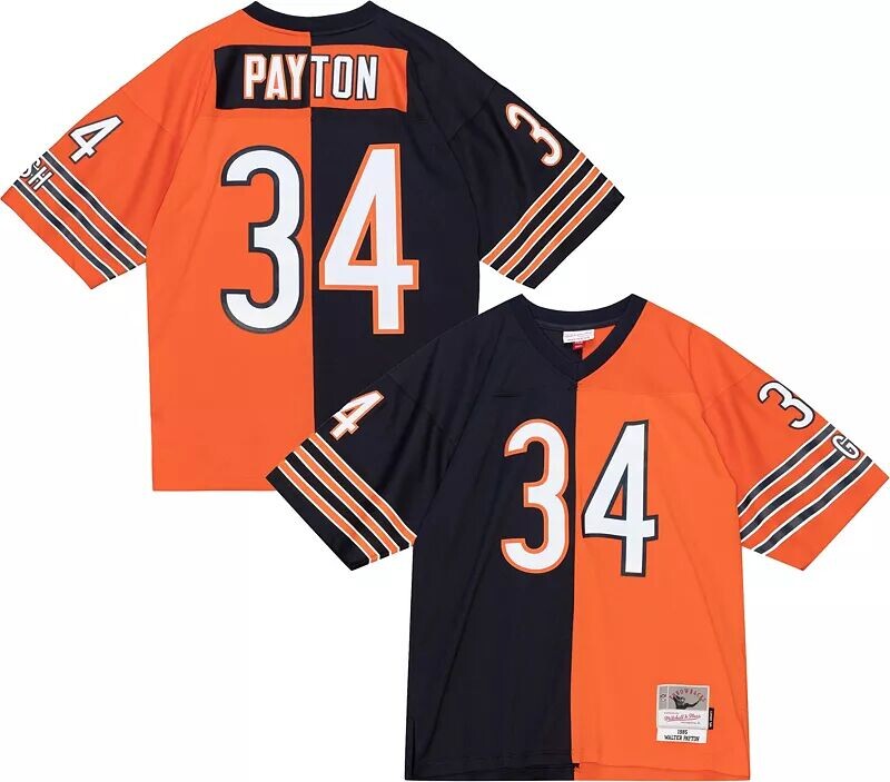 

Мужская майка Mitchell & Ness Chicago Bears Walter Payton № 34 1985 года, разделенная возвратом