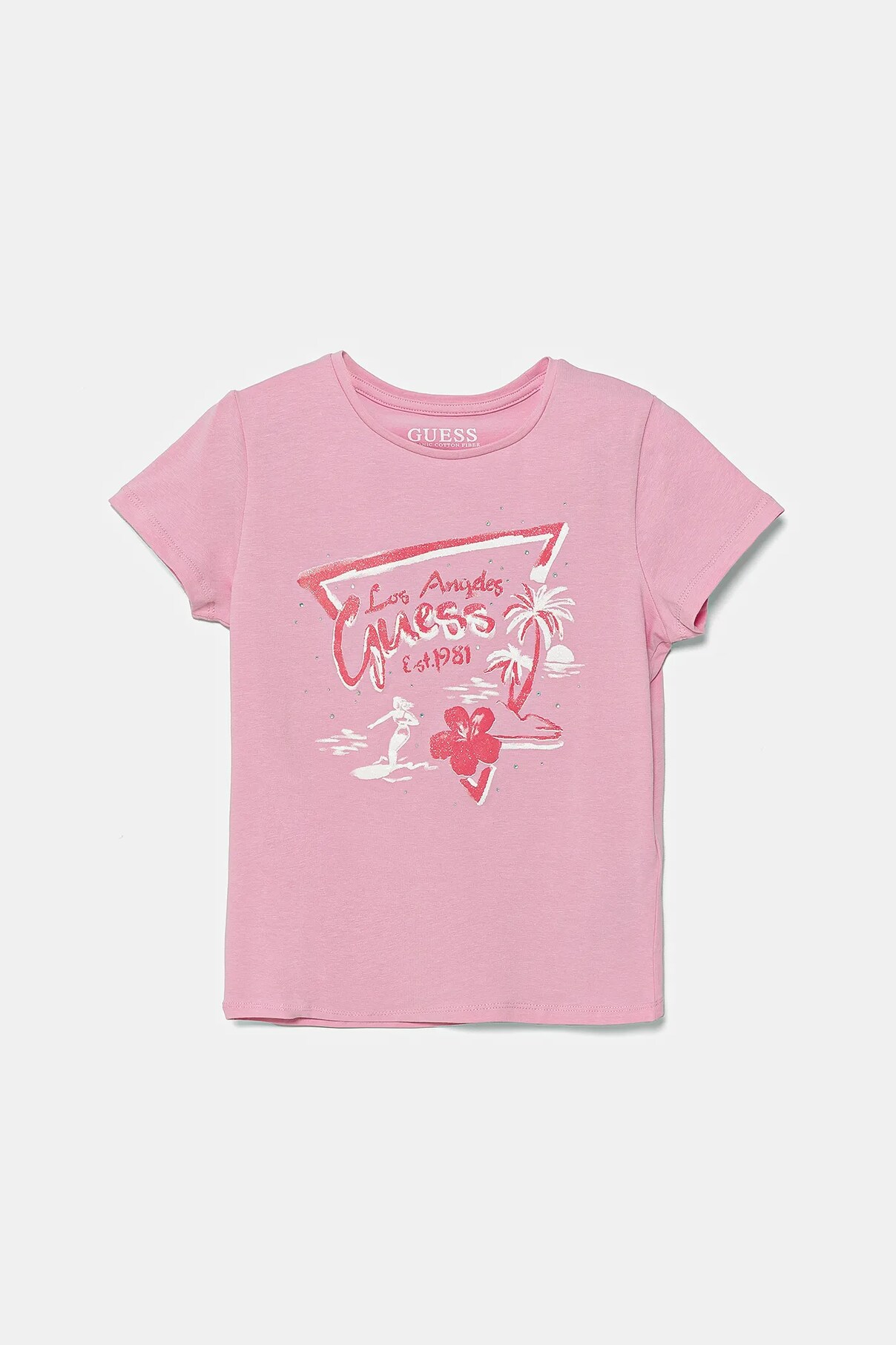 

Детская футболка Guess, розовый