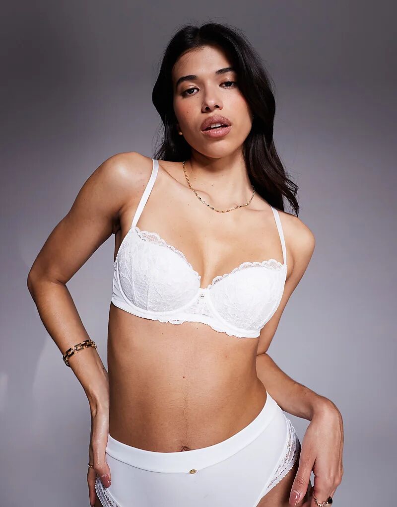 

Набор из 2 бюстгальтеров-балконет с кружевными вставками Ann Summers, белый цвет