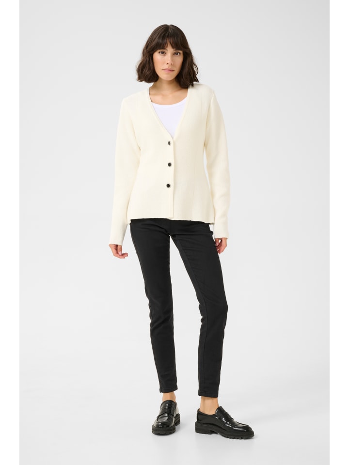 

Kaffe Вязаный свитер Kaneville облегающего кроя, цвет мел