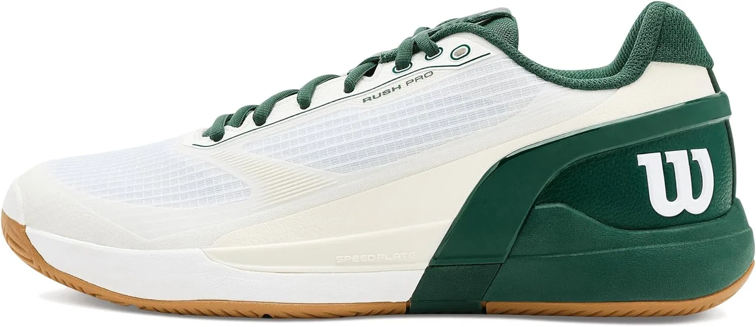 Мужские теннисные кроссовки Rush Pro 5, цвет White/Sycamore/Gum1a — фото 4