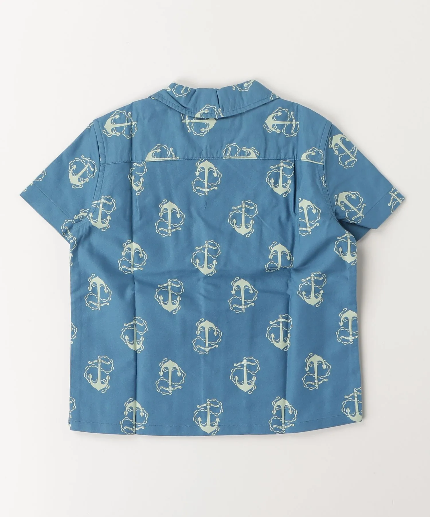 Детская рубашка с якорным принтом из хлопка Polo Ralph Lauren Childrenswear разноцветная — фото 4