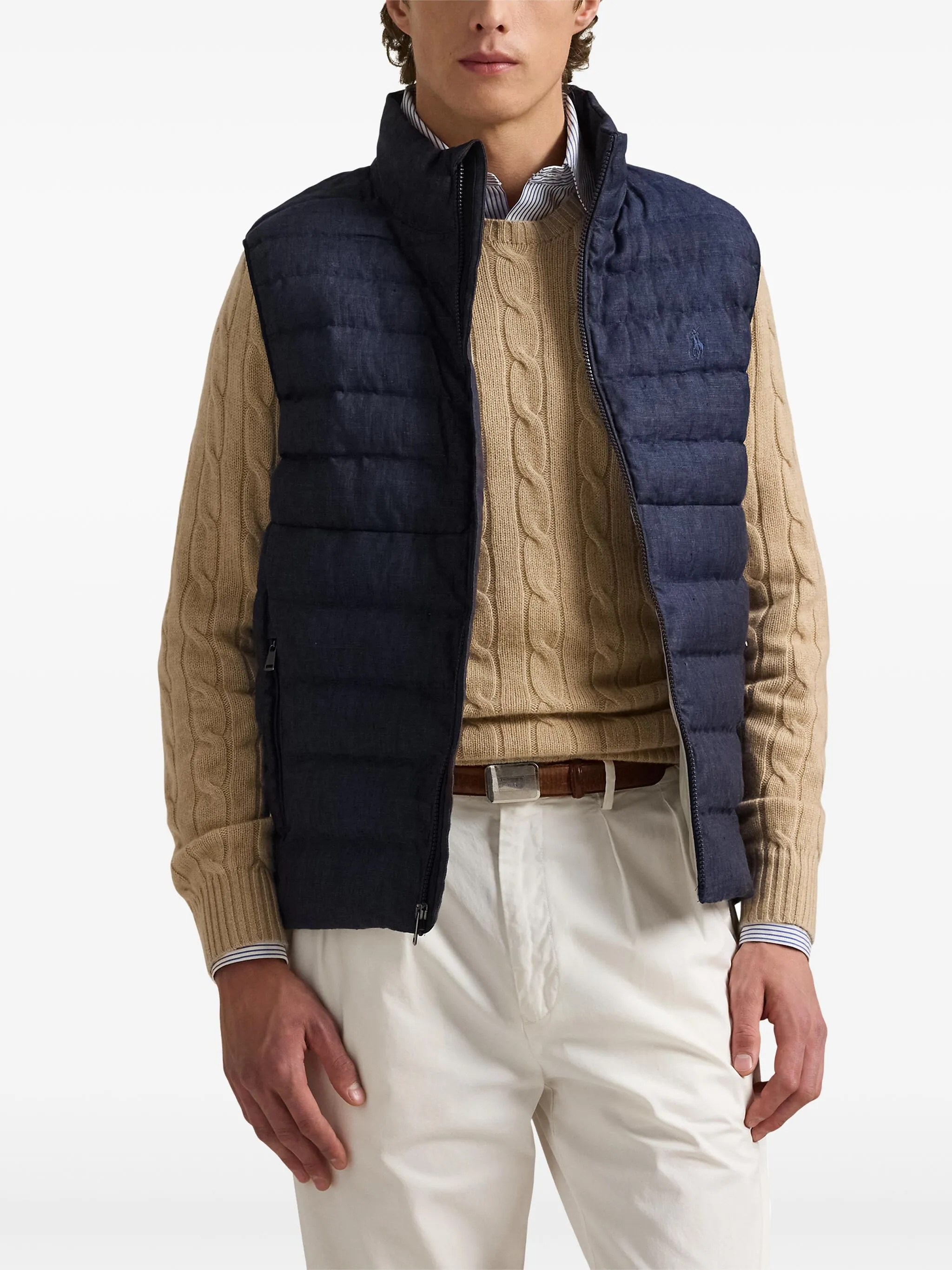 Дутый жилет Polo Ralph Lauren, синий — фото 3