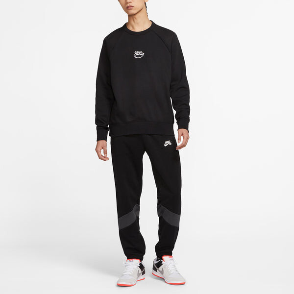 Толстовка Nike SB ICON Fleece Lined Skateboard Casual Sports Round Neck Pullover Black, черный — фото 2