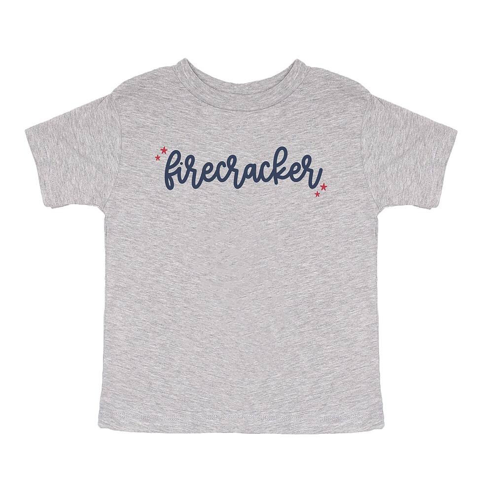 

Молодежная футболка с короткими рукавами и рисунком Firecracker Stars The Juniper Shop, цвет Heather Grey