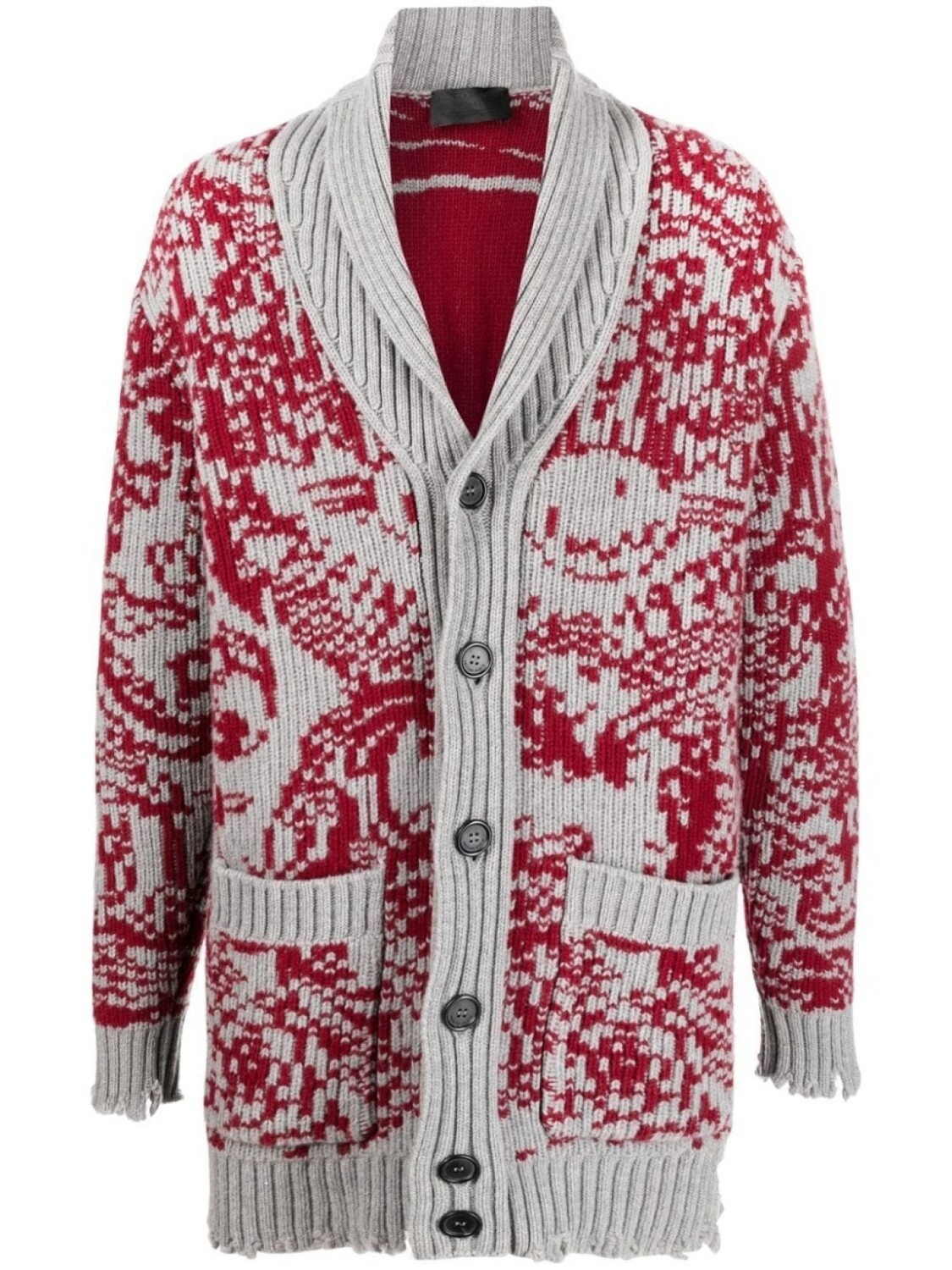 

Philipp Plein длинный кардиган, серый