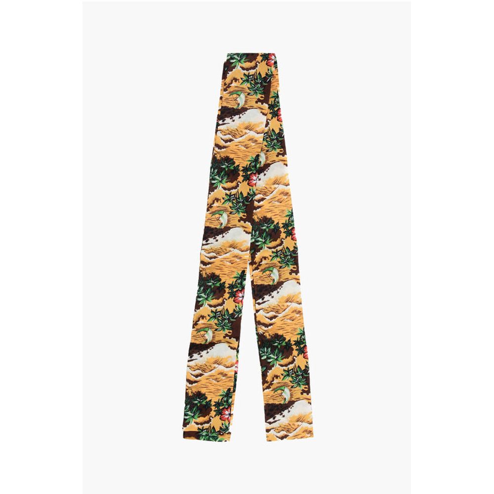 

Шелковый платок с узором HAWAII Dsquared2, Yellow