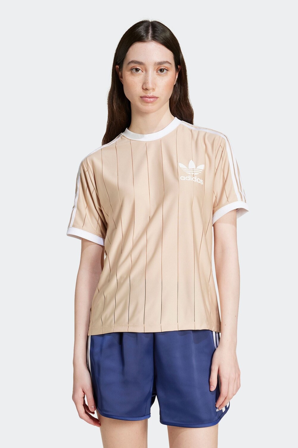 

Футболка с тремя полосками Adidas Originals, коричневый