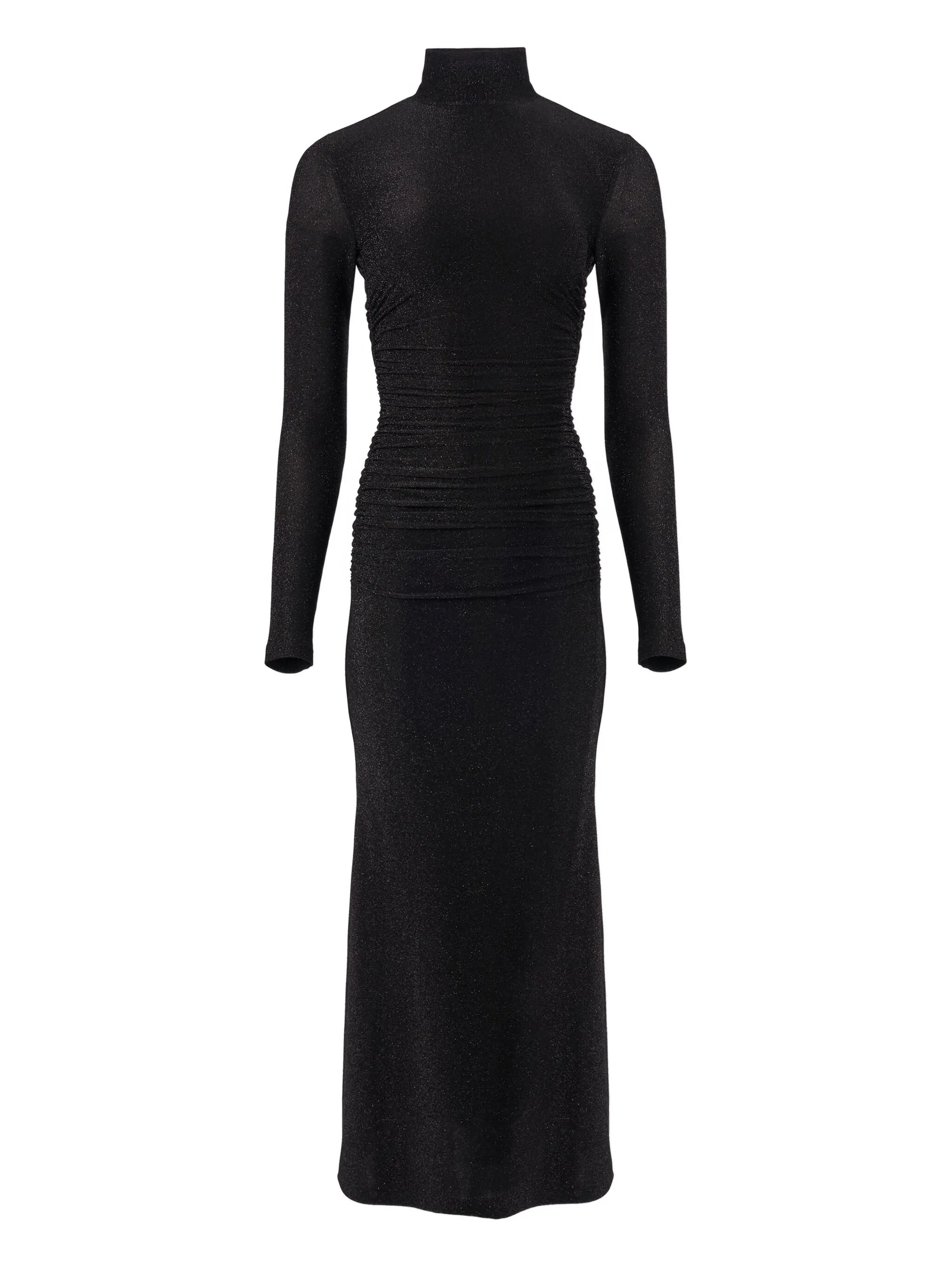

Миди-платье с водолазкой и люрексом Carolina Herrera, черный