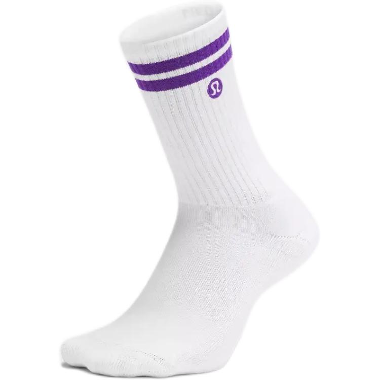 

Низкие носки унисекс 1 упаковка Lululemon, 1 pack (белый/university фиолетовый/wht/cgpu)