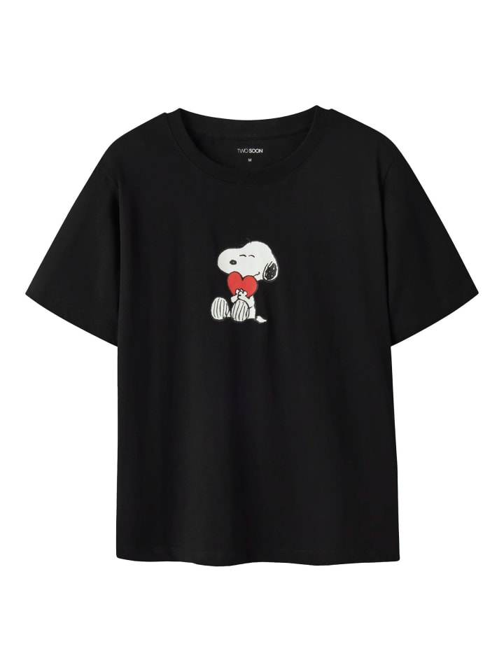 

TWO SOON Черная футболка, Черный, TWO SOON Черная футболка