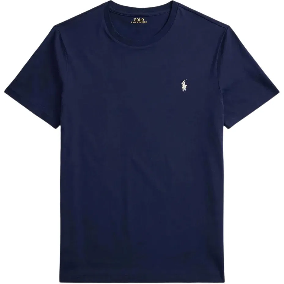 Футболка Custom Slim Fit Polo Ralph Lauren темно-синяя