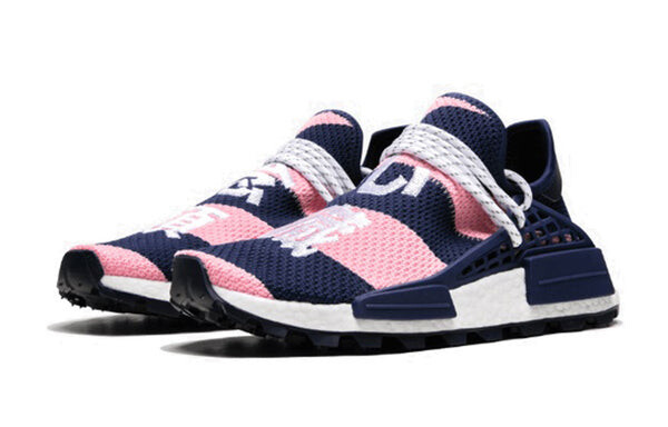 Кроссовки x pharrell x billionaire boys club nmd hu trail Adidas, розовый — фото 3
