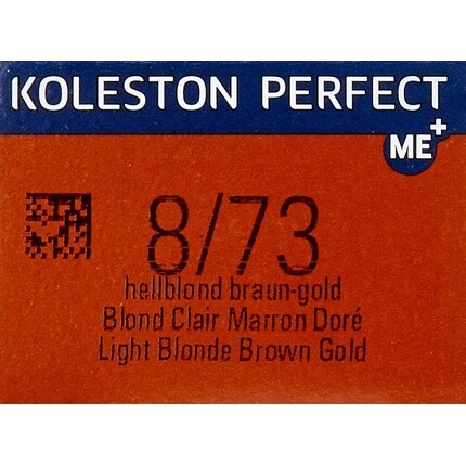 Koleston Perfect Me+ 8/73 Светло-русый коричневый золотой цвет волос 60 мл, Wella — фото 3