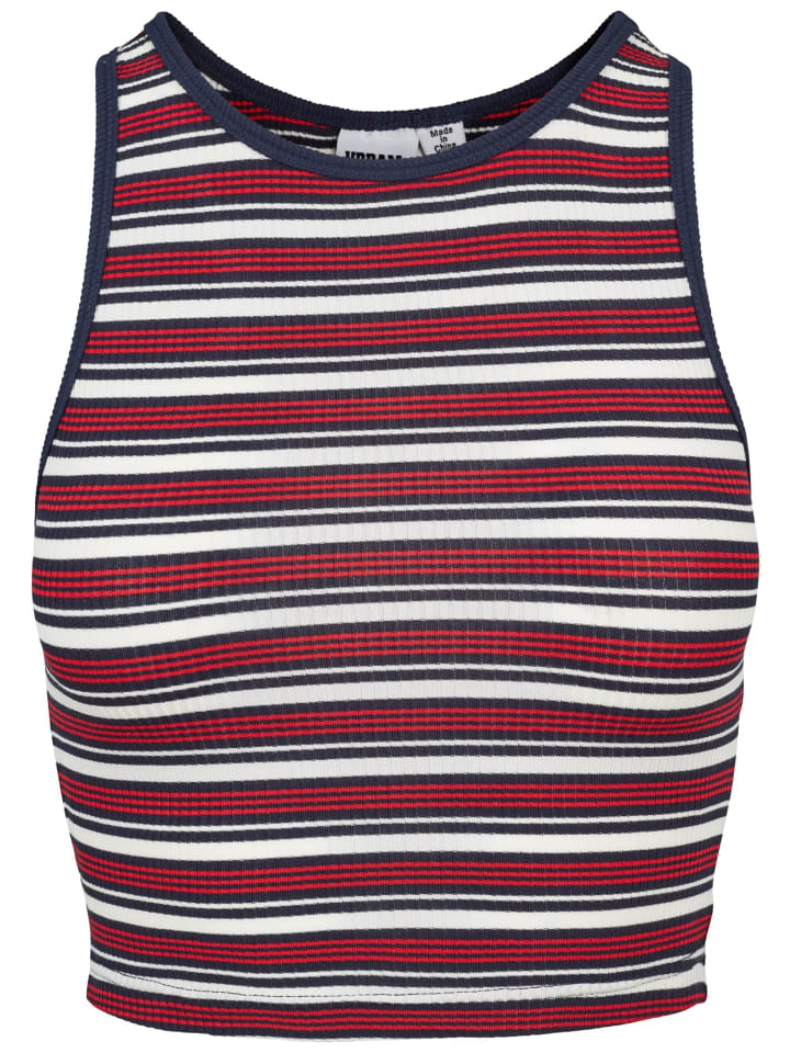 

Топ Urban Classics, цвет white/navy/fire red