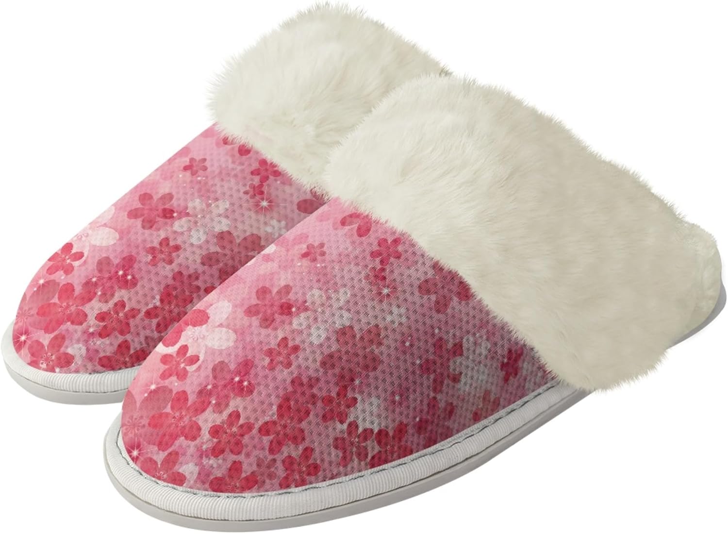 

Тапочки Micoklinlin для женщин и мужчин, с плюшевой подкладкой, домашние фланелевые тапочки, зимние мягкие и теплые тапочки для дома, розовый