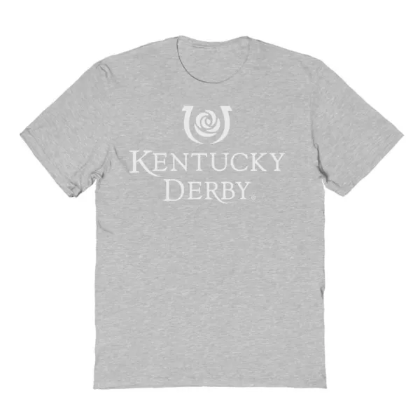 

Мужская футболка с вертикальным логотипом Kentucky Derby Licensed Character, цвет sport gray