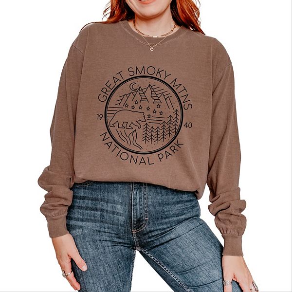 

Футболка с длинным рукавом Great Smoky Mountains National Park Simply Sage Market, Espresso, Зеленый, Футболка с длинным рукавом Great Smoky Mountains National Park Simply Sage Market, Espresso