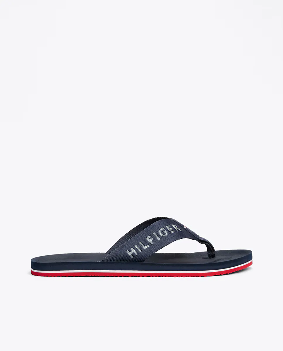 

Мужские пляжные шлепанцы с логотипом Tommy Hilfiger, синий