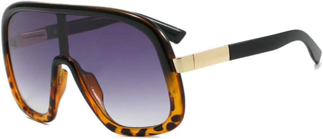 

Винтажные большие цельные солнцезащитные очки для женщин и мужчин в стиле панк, популярные, в крупной оправе, роскошные, с защитой от УФ-излучения UV400 HHZZYVY, 3243-c6