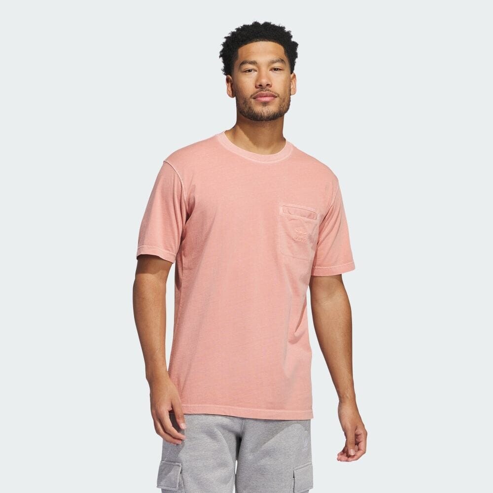 

Футболка Adidas Trefoil Essentials+ Dye Pocket T-Shirt, цвет Wonderclay