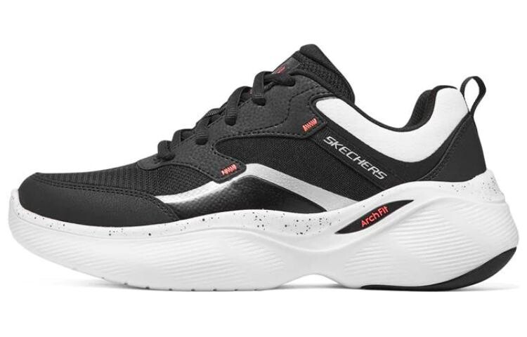 

Спортивные кроссовки мужские с низким верхом черного/белого цвета Skechers
