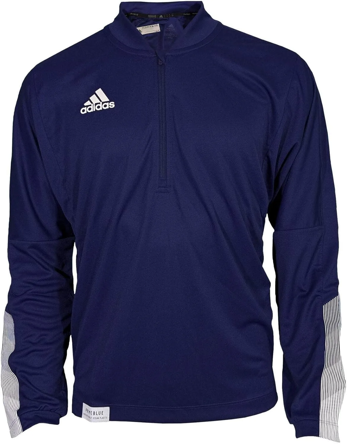 Толстовка Adidas с длинным рукавом и молнией на 1/4, Team Collegiate Burgundy/White — фото 3
