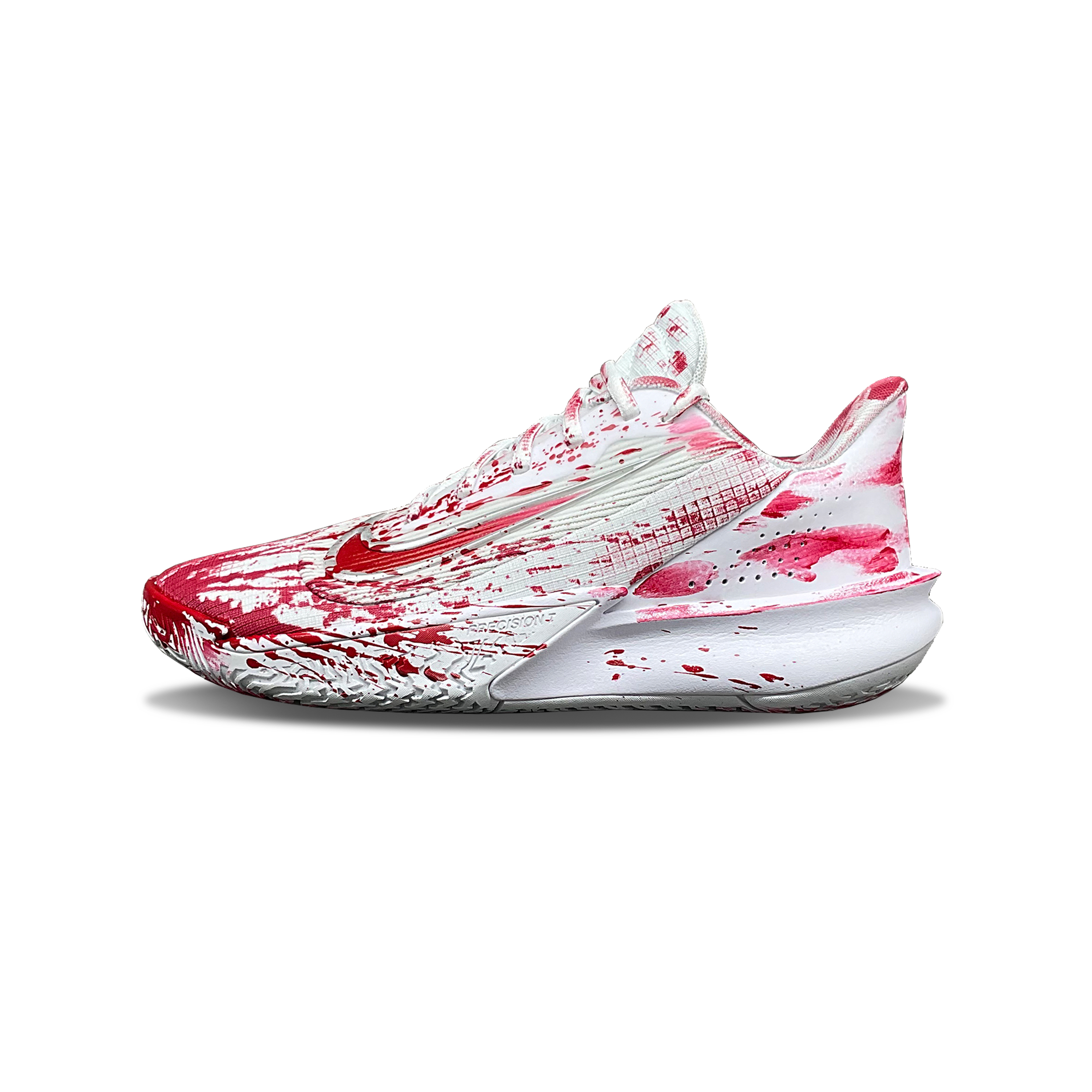 

Nike Баскетбольные кроссовки Precision 7 Tower Rabbit с низким верхом, противоскользящие, износостойкие, красные, мужские