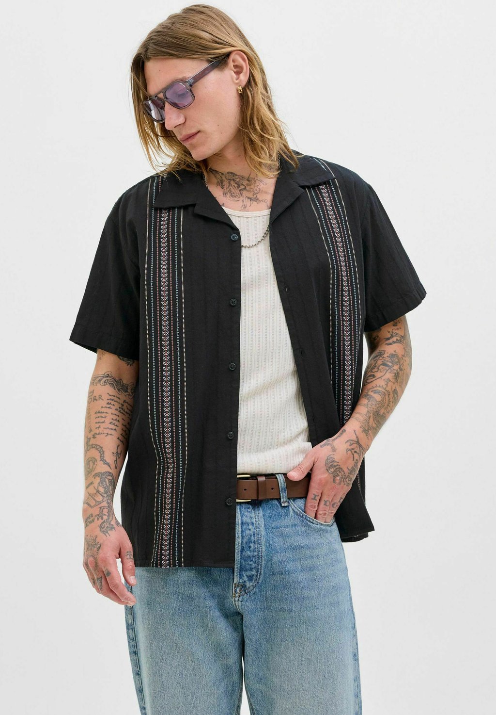 

Рубашка RELAXED FIT Jack & Jones, черный