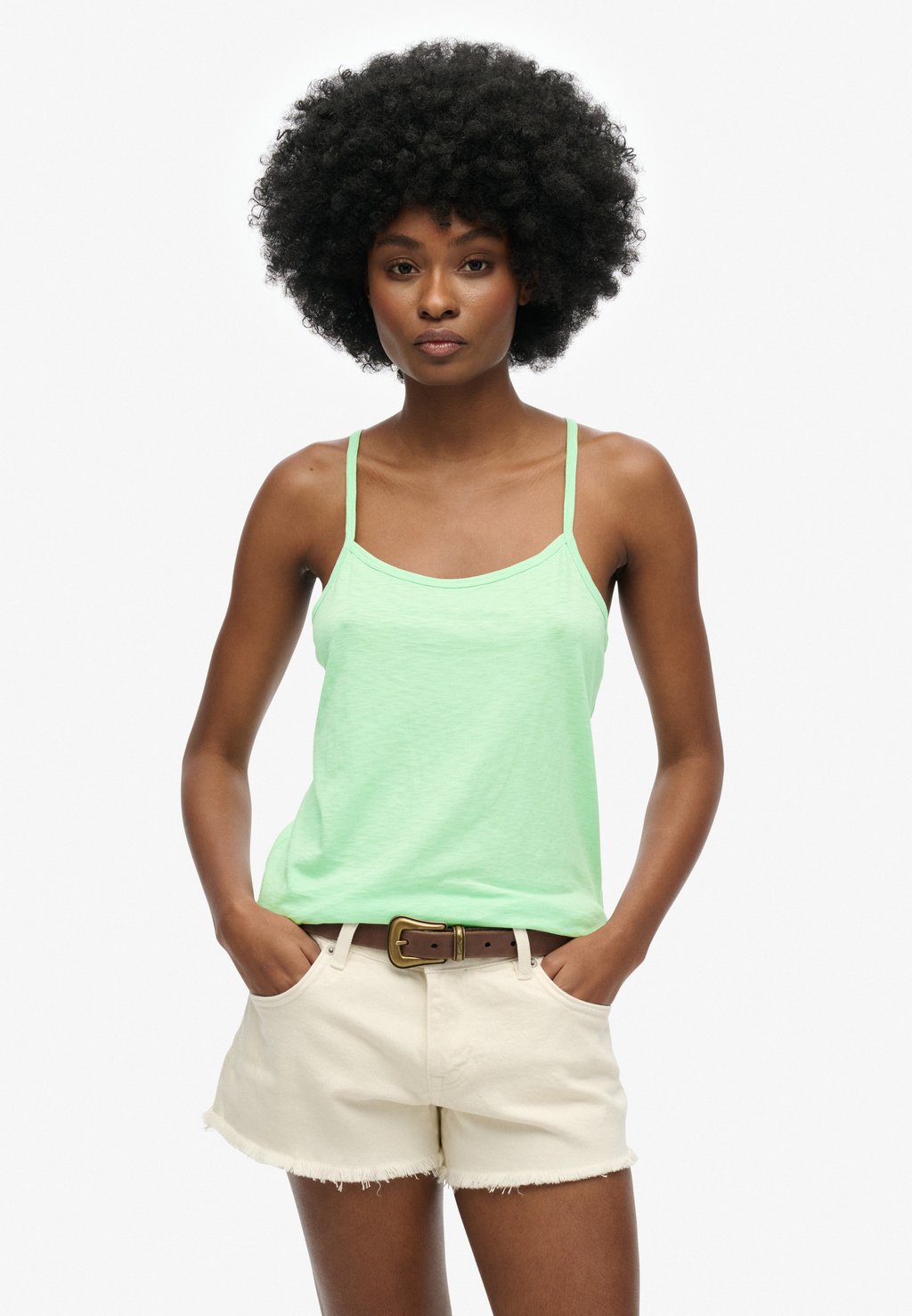 

Топ STUDIOS STRAPPY Superdry, зеленый
