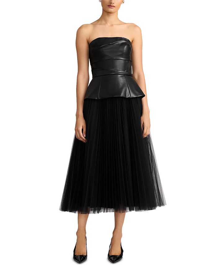 

Платье из плиссированного тюля Wicked x Zac Posen, черный