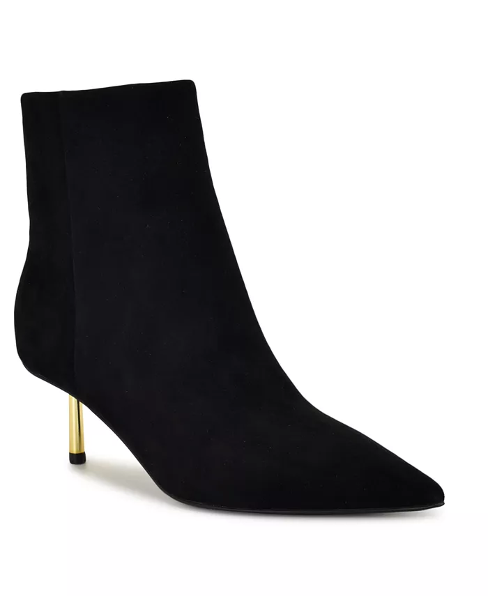 Женские ботильоны Hamesa с острым носком и каблуком-рюмочкой Nine West, черный