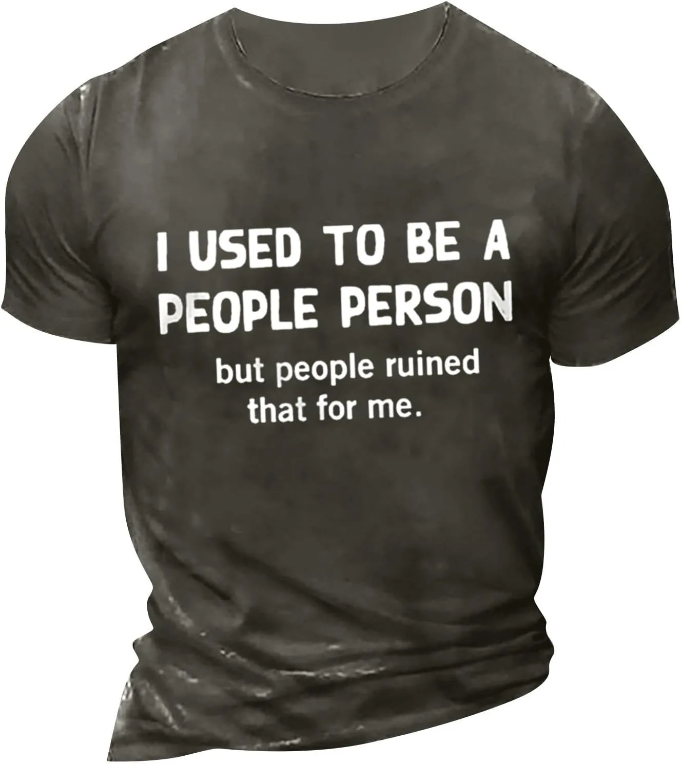 

Мужская футболка Basic Loose Fit с принтом Shusuen