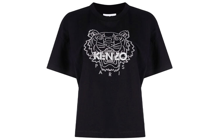 

Футболка женская Kenzo с принтом, черный / белый
